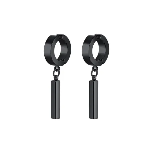 PEACE CAT Титановая сталь Нижняя заколка Серьги On Унисекс