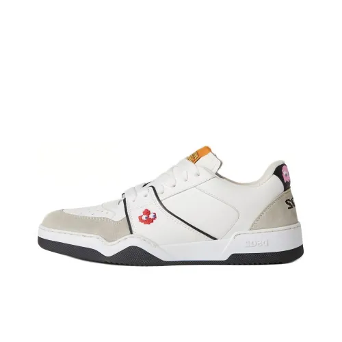 DSQUARED 2 Низкие Кроссовки для скейтбординга Женские Серый Белый