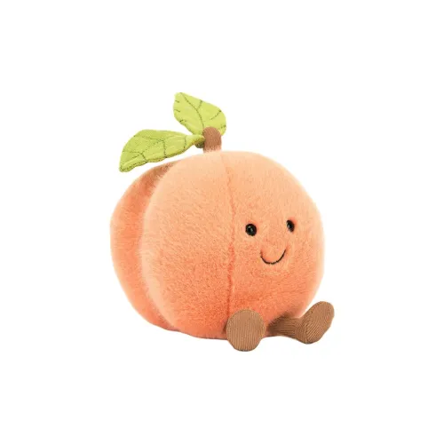 JELLYCAT Fun Food Collection Amuseables Персиковая Кукла Плюшевая Кукла 12 см Высота в Сидячем Позе