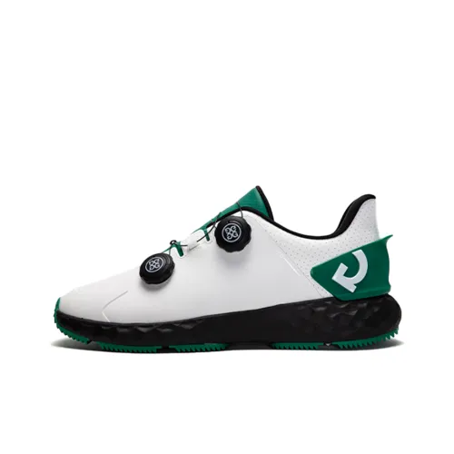 GFORE г Drive Low Топ Обувь для гольфа Мужская Белая Зеленая