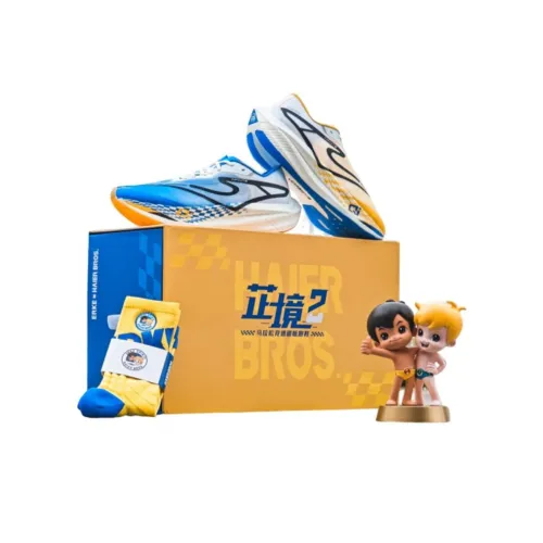 HAIER BROS x Эрке Zhijing 2,0 Амортизаторы Oтскок Низкий Топ Марафон Беговые кроссовки Мужской Брат Сочетающиеся ЦВЕТА Коробка