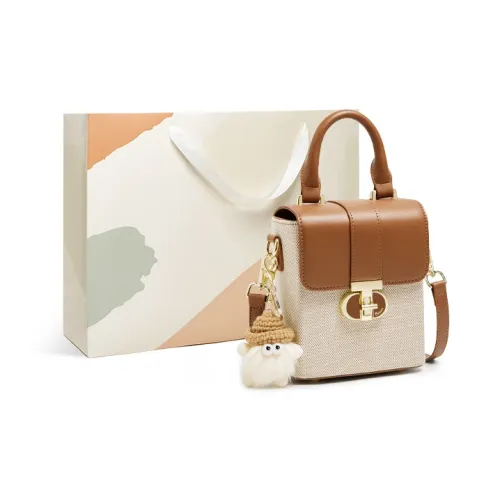 15 MINS Ткань Лето Нишевый Премиум Плечевая Сумка Маленькая Женская Экрю