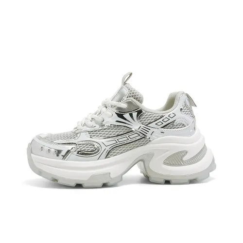 KEKAFU Противоскользящие Износостойкие Дышащие Увеличивающие высоту Низкие кеды Женские