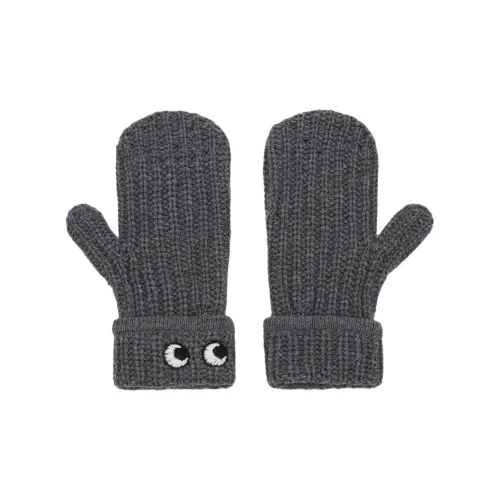 Anya Hindmarch Wool Knit Перчатки Женские Серые