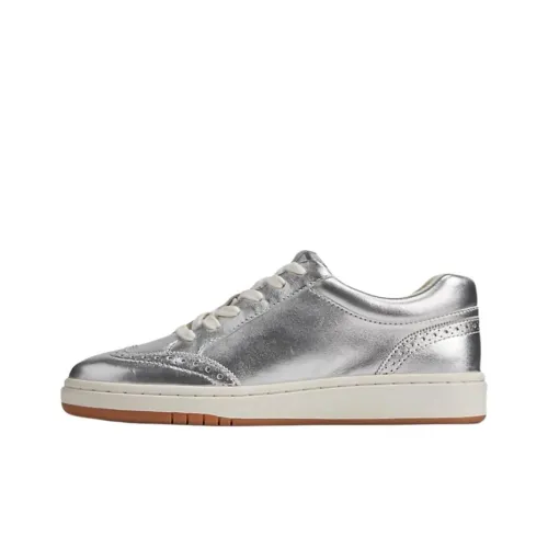 LAUREN RALPH LAUREN Hailey Low Топ Скейтборд Кроссовки Женские Полированные Серебряные
