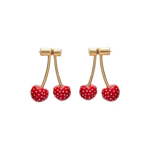 Oscar De La Renta Серьги из лата Унисекс Красный