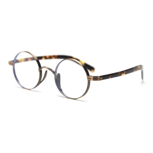 AAJF Пластина And Металл Круглый Оправы для очков Унисекс