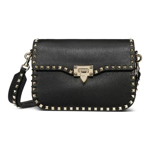 Valentino Сумка через плечо из коровьей кожи женская черная