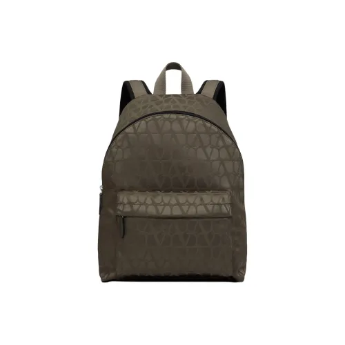 Valentino Жаккард Рюкзак Мужской Армейский Зеленый