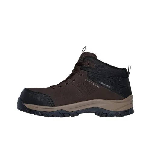 SKECHERS WORK MID Топ Альпинизм Обувь Мужской Коричневый