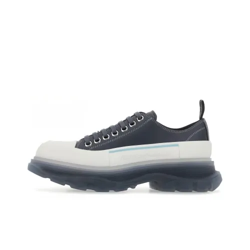 Alexander McQueen Tread Slick Low Топ Обувь на платформе Женская Белая Черная