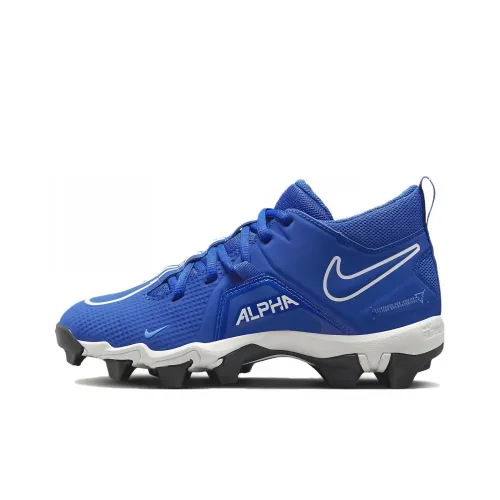 nike Alpha Menace 3 Shark 'Game Royal' Rugby Обувь Противоскользящая Устойчивая к износу Низкий Топ Кроссовки для тренировок Унисекс Синий