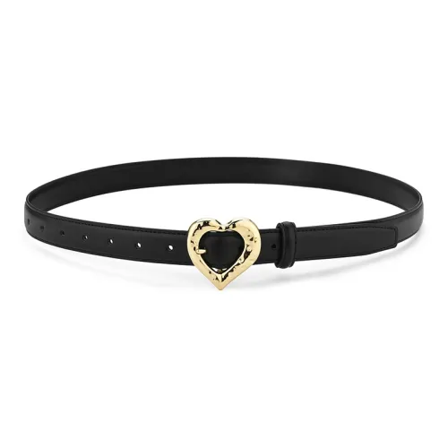 Lanza Commute Pin Clasp Elastic Waistband Leather Belts Women's Black Width 2,5CM Ланза Коммутирование Шпилька Эластичный Пояс Кожаные Ремни Женские Черный Ширина 2,5CM