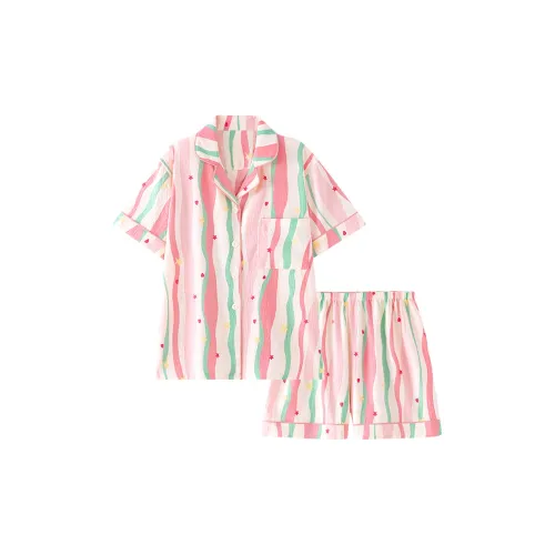 Qiao Ni Tong Пижамный комплект Женские Дофаминовая одежда