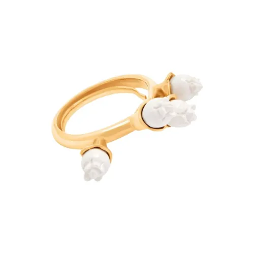 Oscar De La Renta Олово Смола Латунь Золото Кольца Женские Золото