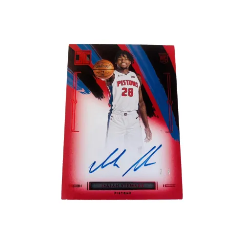 Панини Isaiah Стюарт 20 21 Пистонс Маленький Золотой Новые Звезды RC Подпись Звезда Карта Карта Проходит Спортивные Карты 1 шт