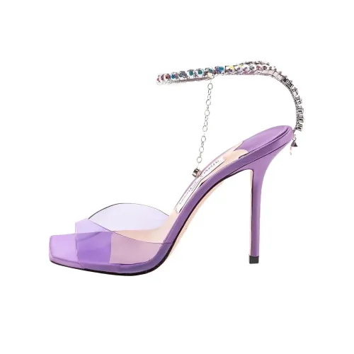 Jimmy Choo Saeda One Strap Sandals 10 см Женские Фиолетовые
