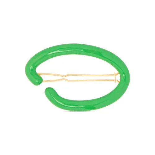 Oscar De La Renta Латунь Эмаль Заколки для волос Женские Зеленый