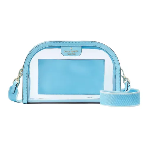 Kate Spade Прозрачная сумка через плечо из ПВХ маленькая женская синяя агат многоцветная