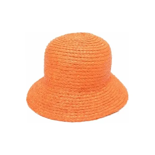 Nina Ricci Шляпы из соломы ведрообразной формы Женские Оранжевые