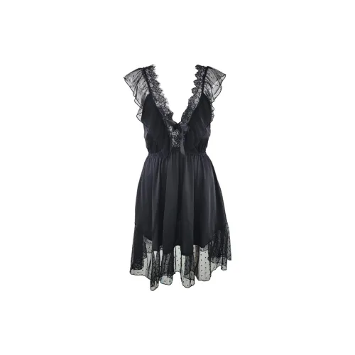 Flowers in water Ночная сорочка Женская Черная