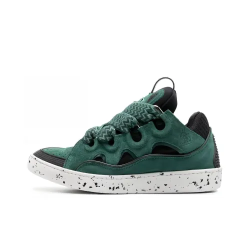 Lanvin Низкие кроссовки для скейтбординга Мужские Зеленые