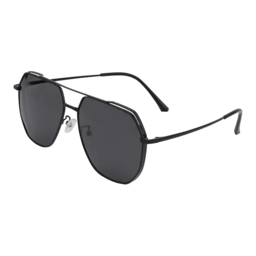 Gameking Нержавеющая сталь Мельхиор Aviator Солнцезащитные очки Унисекс Черный Серый Цвет Серебряный Серый