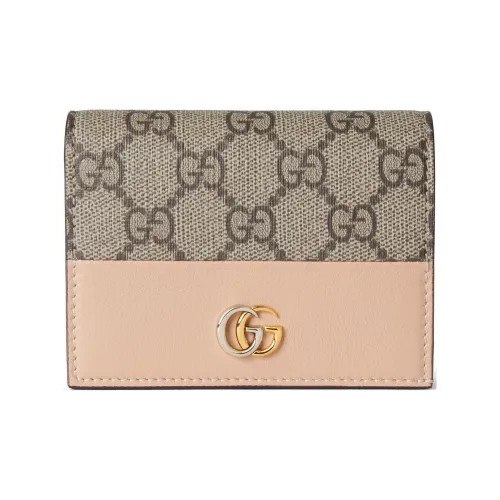 GUCCI GG Marmont Холст и Кожа Картхолдер Женские Эбеновый