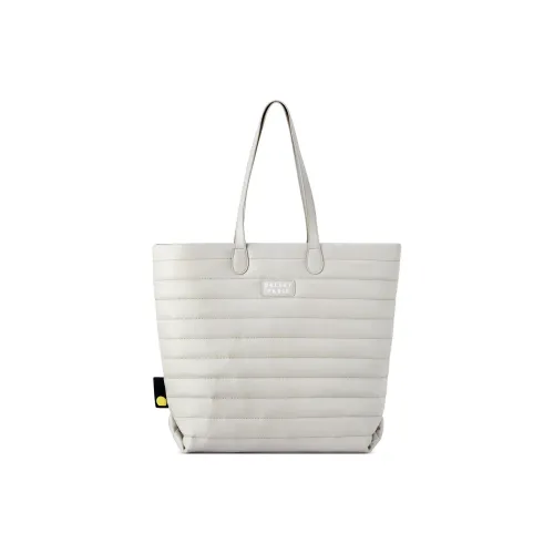 DELSEY Переработанный полиэстер Тоут Сумка Сумка для покупок Дорожная сумка Сумка Женская Айвори Белый