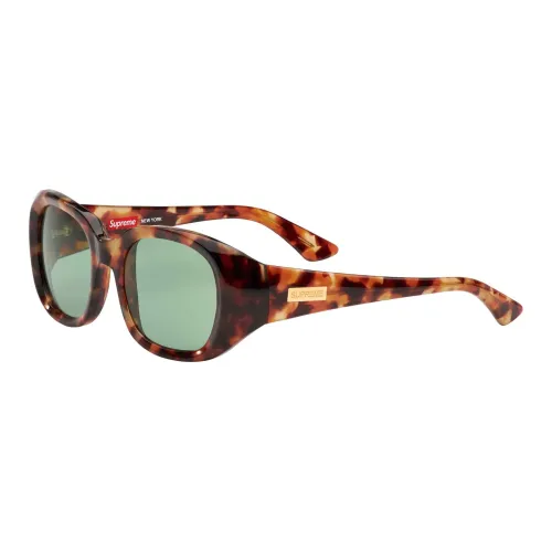 Supreme Ацетат Квадратные Солнцезащитные очки Унисекс Черепаховый