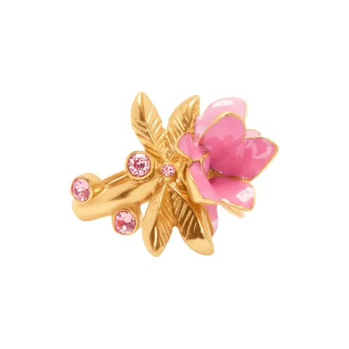 Оскар де ла Рента Олово Латунь Кристалл Смола Золото Эмаль Кольца Женские Золото