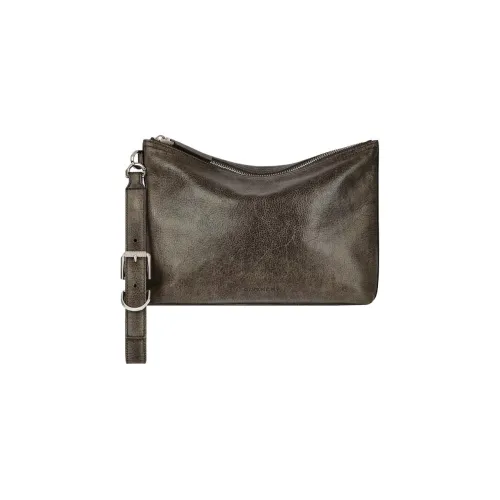 GIVENCHY Voyou Потертый кожа клатч мужской бежевый и коричневый