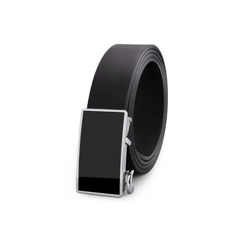 Cows Reign Облегающий крой Беззубик Автоматическая пряжка Минималистский стиль Обхват талии Сужение Ремни из коровьей кожи Унисекс 2,8 см