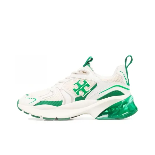 TORY BURCH Good Luck Низкий Топ Повседневная Обувь Женская Белый Зеленый