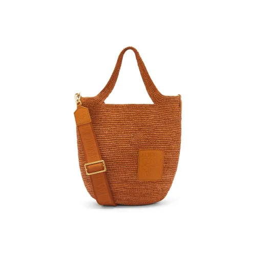 LOEWE Slit Рафия Телячья кожа Сумка через плечо Сумка через плечо Мини Женская Мед Золотой