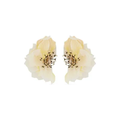 Оскар де ла Рента Вискоза Акрил Стекло Полиэстер Брасс Ожерелья Женские Белые