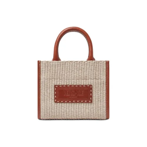 VERSACE Хлопок с модифицированным полиамидом тоут сумка сумка для покупок сумка через плечо сумка экстра малый женская