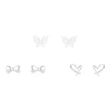 Бабочка Love Сердце 3 Пары Набор