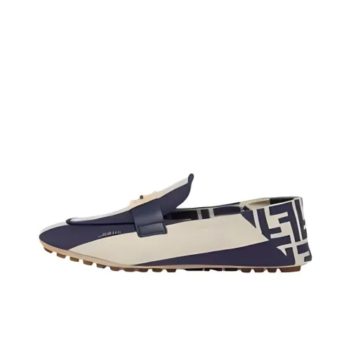 FENDI Baguette Лоферы с резиновым подошвой Женские Синие