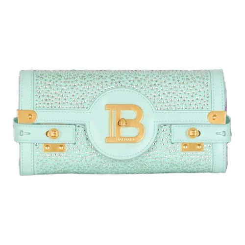 BALMAIN B Buzz Замша Сумка через плечо Сумка на плечо Женская Синяя