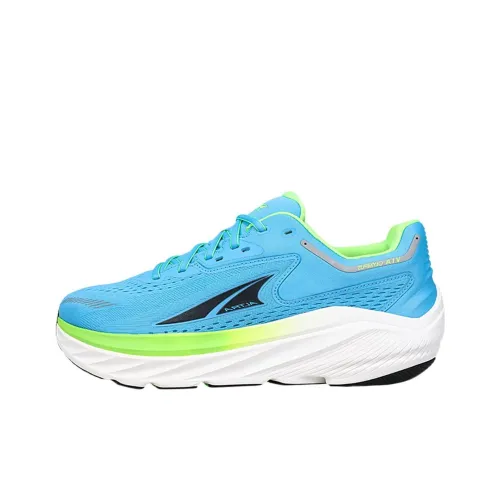 Altra Via Olympus Slip Resistant Abrasion Resistant Дышащий Низкий Топ Повседневные Беговые кроссовки Мужские Синий Зеленый