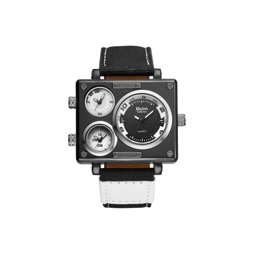 Oulm Кварцевый механизм Часы Мужские Черный циферблат