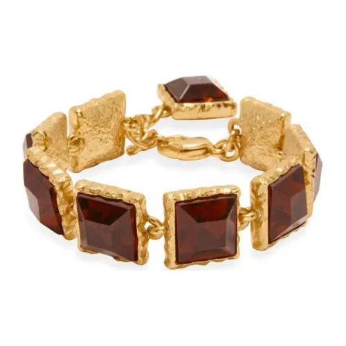 Оскар де ла Рента Олово Кристалл Латунь Золото Браслеты Женские Золото