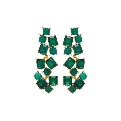 Серьги Oscar De La Renta Brass Stud Женские Зеленые