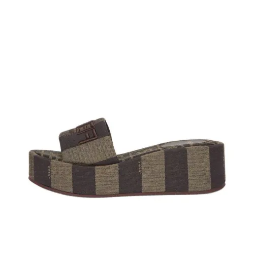 FENDI Sunshine Слипоны 6,5 см Женские Коричневый