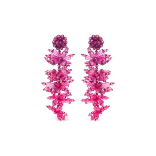 Oscar De La Renta Brass Earrings Женские Цвет аметиста