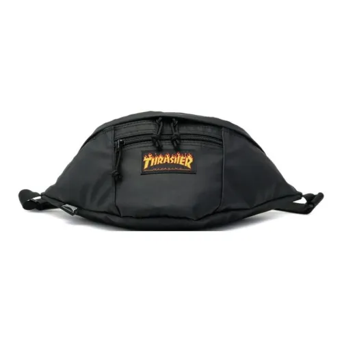 Thrasher Полиэстер Сумка через плечо Бананка Стандартная Унисекс Черная