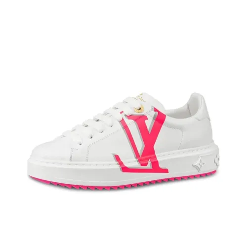 LOUIS VUITTON Time Out Low Топ Стильные Скейтбординги Женские Белые Розовые