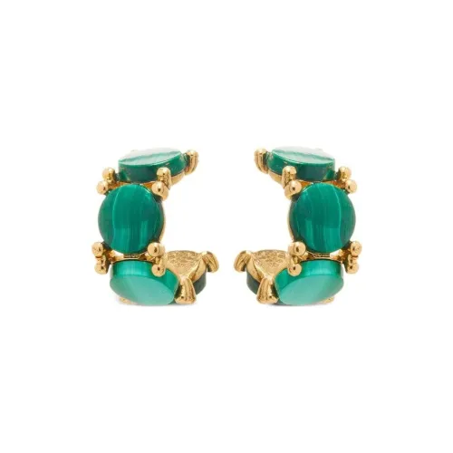 Серьги Oscar De La Renta цвет олово женские зеленый