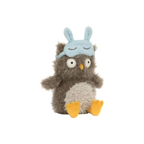 JELLYCAT Коллекция птиц Audrey Hootsoftly Плюшевая кукла Сова 20 см сидячая поза